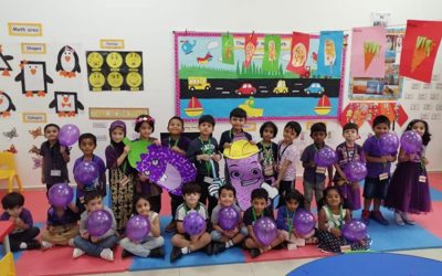 City School KG Students Celebrated Purple Day.
